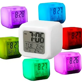Reloj Despertador Alarma Color Led KK 9821A