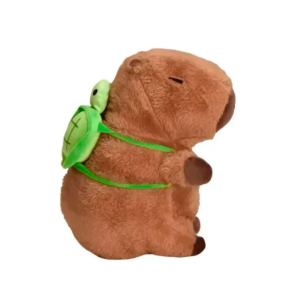Peluche Capibara Chico Mochila Tortuga