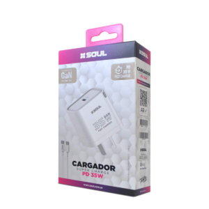 Cabezal Viajero Soul Carga Rápida PD 35W C/Cable