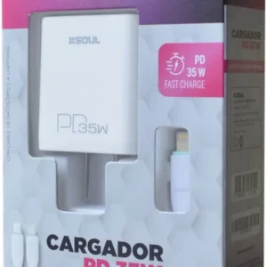 Cabezal Viajero Soul Carga Rápida PD 35W C/Cable Iphone