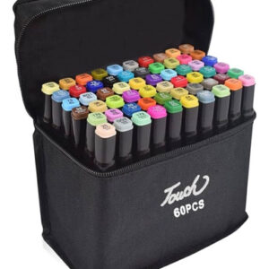 Fibrones Colores Pcs 60 Doble Punta