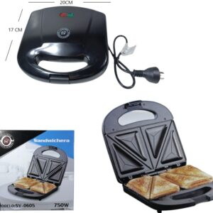 Sandwichera Antiadherente 750W Star Vision SV 0605