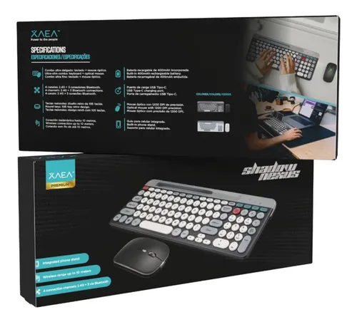 Combo Teclado Mouse Inalambrico BT XAEA MODX 064
