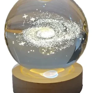Velador Esfera Cristal 8 cm Que Gira Distintos Motivos