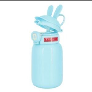 Botella Termico Con Pajita Niños Pico Silicona