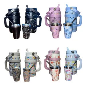 Termo Terere Corazones 2 litros Con Vaso