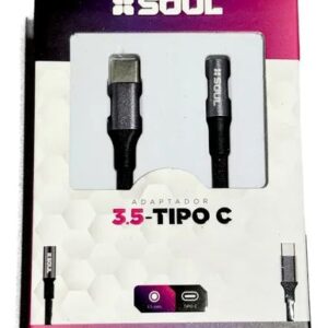 Adaptador 3.5 Auxiliar a Tipo C Marca Soul